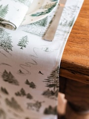 Avalon Home Forest Green Festive Toile Table Runner - Image 6 of 6