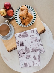 Avalon Home Festive Toile Tea Towel - 7의 이미지 1
