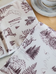 Avalon Home Festive Toile Tea Towel - 7의 이미지 2