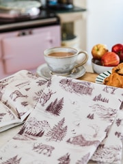 Avalon Home Festive Toile Tea Towel - 7의 이미지 3