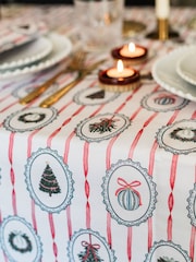 Avalon Home Stripe the Halls Tablecloth - Image 3 of 6