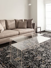 Asiatic Rugs Black Sovereign Vintage Floral Rug - Image 1 of 4