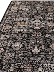 Asiatic Rugs Black Sovereign Vintage Floral Rug - Image 3 of 4