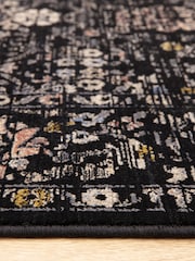Asiatic Rugs Black Sovereign Vintage Floral Rug - Image 7 of 8