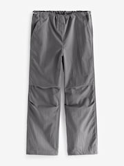 Charcoal Grey Clean Waist Cargo Parachute Trousers - Image 2 of 6