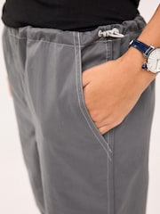 Charcoal Grey Clean Waist Cargo Parachute Trousers - Image 6 of 6