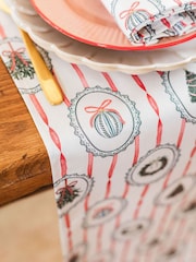 Avalon Home Red Stripe the Halls Table Runner - Image 2 of 6