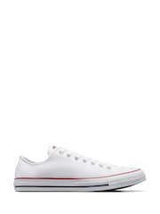 Converse White Standard Fit Chuck Taylor All Star Ox Trainers - Image 1 of 10