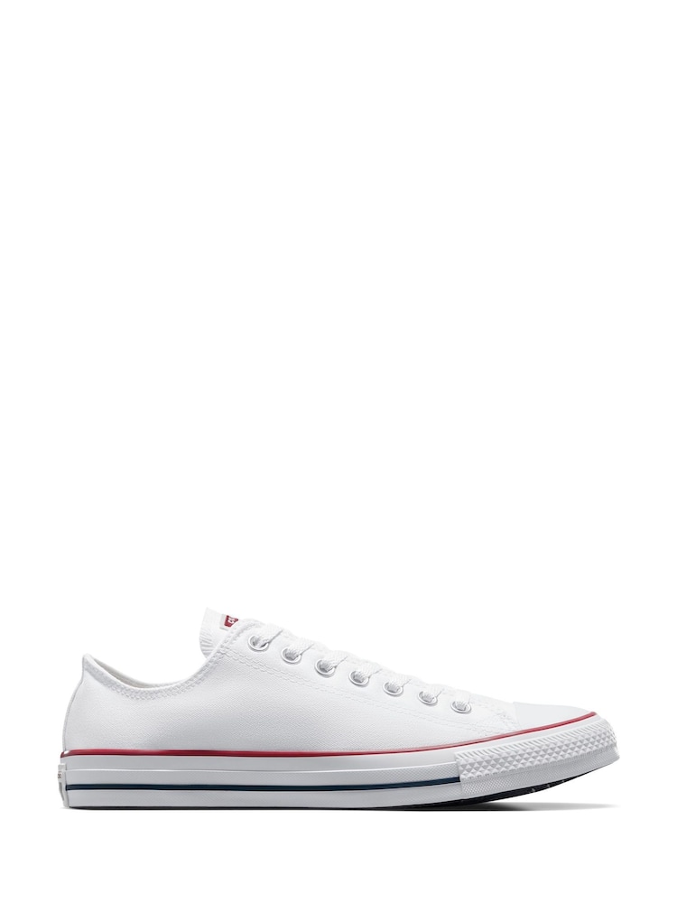 Converse White Standard Fit Chuck Taylor All Star Ox Trainers - Image 1 of 10