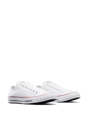 Converse White Standard Fit Chuck Taylor All Star Ox Trainers - Image 6 of 10