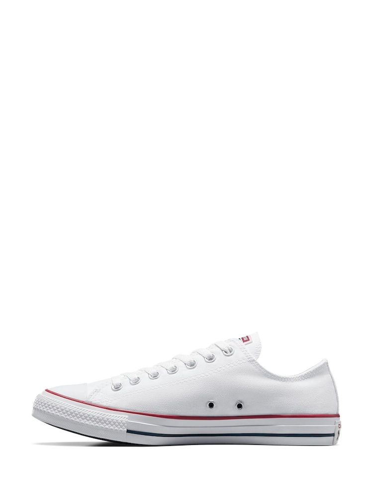Converse White Standard Fit Chuck Taylor All Star Ox Trainers - Image 8 of 10