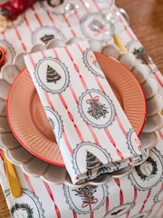 Avalon Home Set of 2 Stripe the Halls Napkins - 6의 이미지 3