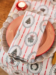 Avalon Home Set of 2 Stripe the Halls Napkins - 6의 이미지 4