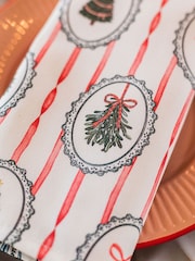Avalon Home Set of 2 Stripe the Halls Napkins - 6의 이미지 5