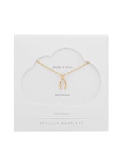 Estella Bartlett Gold Tone Wishbone Necklace - Image 3 of 4
