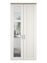 Wiemann White Truro Wood and Mirror Semi Fitted Wardrobe - Image 2 of 3