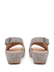 Pavers Grey Pavers Ankle Strap Black Sandals - Image 3 of 5