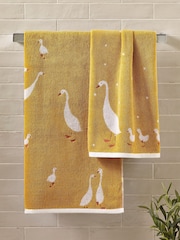 Yellow Goose And Friends 100% Cotton Towel - Image 3 of 4