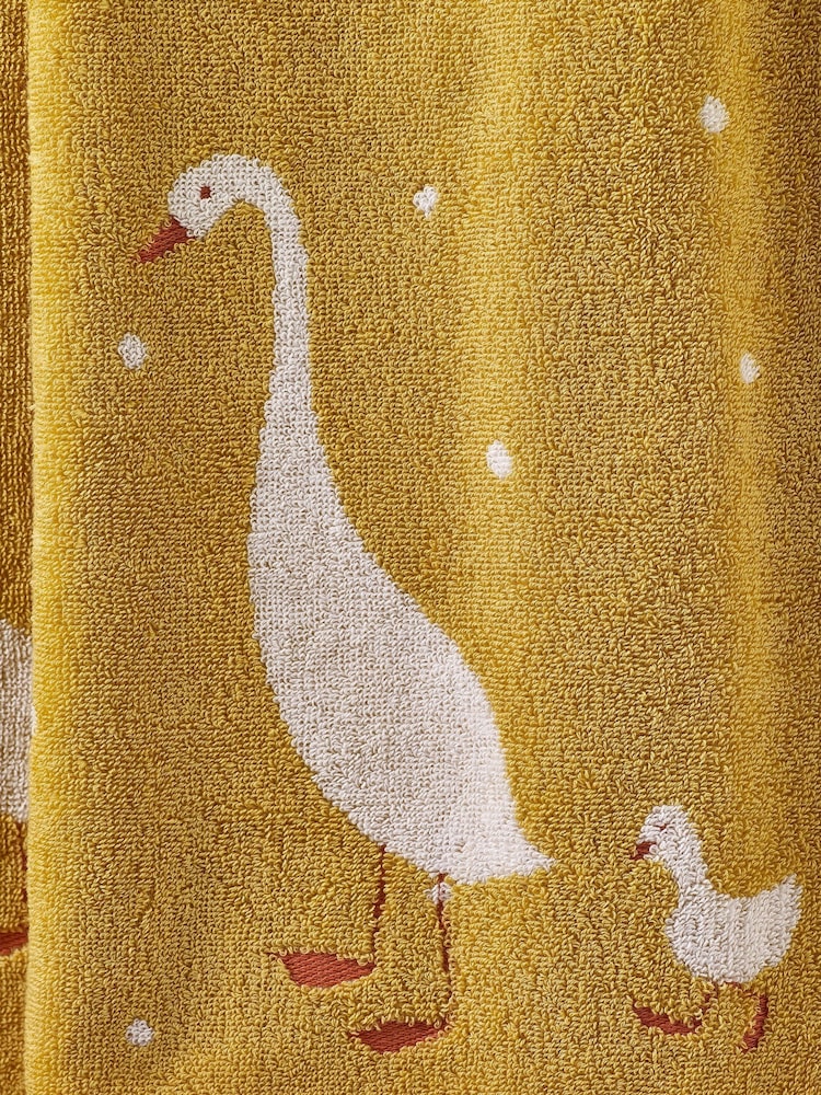 Yellow Goose And Friends 100% Cotton Towel - Image 4 of 4
