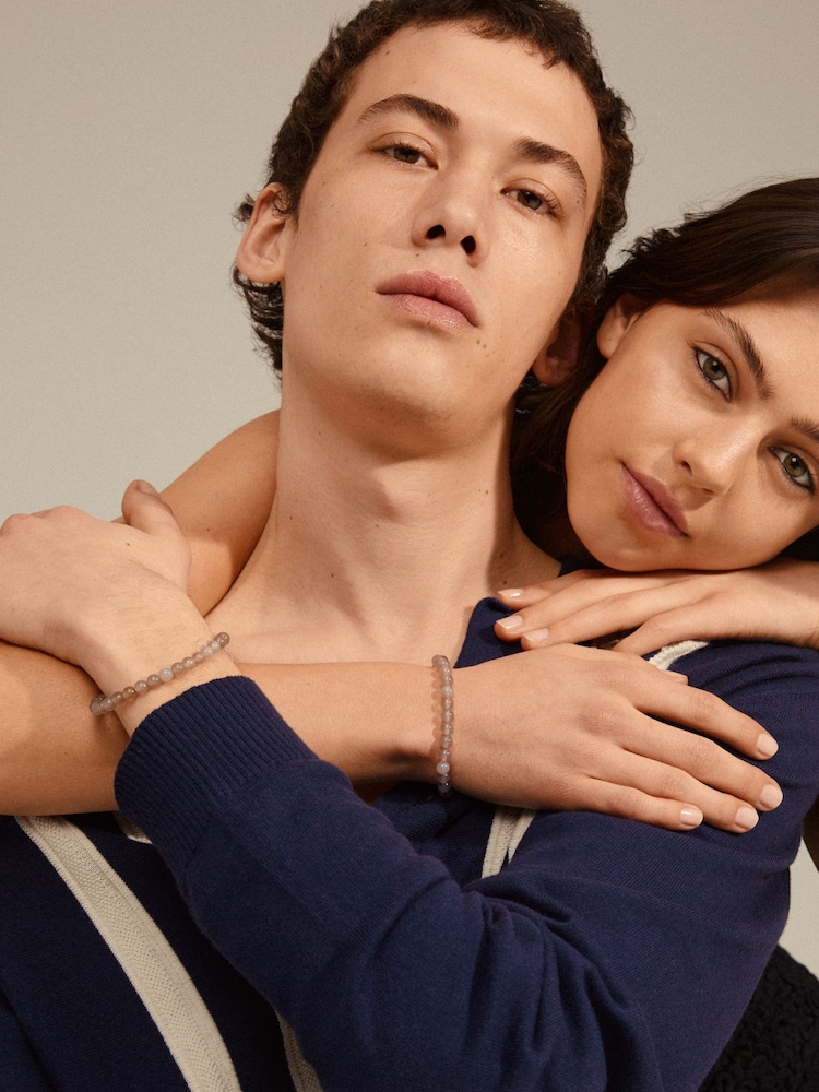 PILGRIM Unisex Grey Powerstone Bracelet - Image 3 of 3