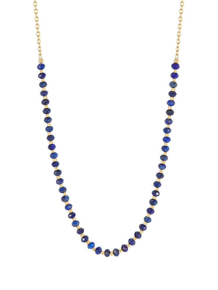 Estella Bartlett Blue Lapis Lazuli Amelia Gemstone Necklace - Image 1 of 4 Estella Bartlett Blue Lapis Lazuli Amelia Gemstone Necklace - Image 1 of 4