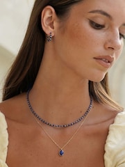 Estella Bartlett Blue Lapis Lazuli Amelia Gemstone Necklace - Image 4 of 4