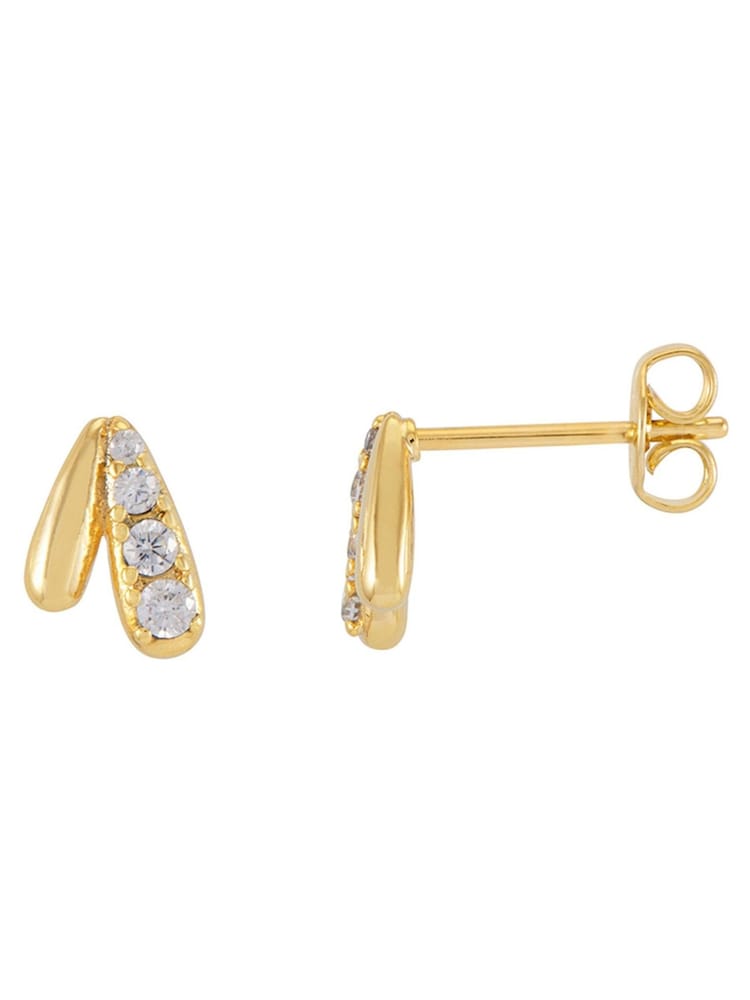 Pendientes de botón en forma de lágrima con pavé de Estella Bartlett - Imagen 1 de 3 Pendientes de botón en forma de lágrima con pavé de Estella Bartlett - Imagen 1 de 3