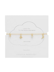 Pulsera con dijes de luna y estrellas pavé de Estella Bartlett - Imagen 3 de 3