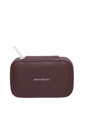 Estella Bartlett Brown Brown Saffiano Mini Jewellery Box - Image 2 of 4