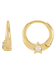 Estella Bartlett Gold Moon and Star Hoops - Image 2 of 3