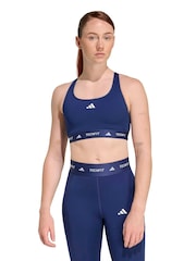 adidas Blue Techfit Bra - Image 1 of 9