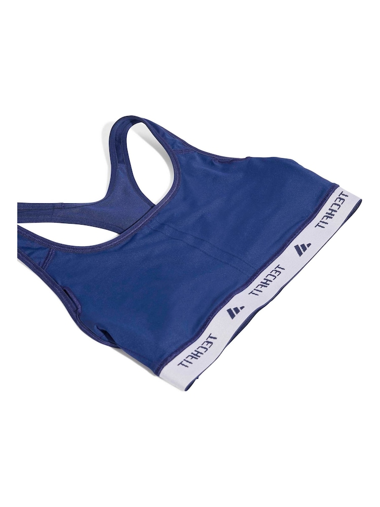 adidas Blue Techfit Bra - Image 9 of 9 adidas Blue Techfit Bra - Image 9 of 9
