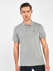 Grey Marl Regular Fit Short Sleeve Pique Polo Shirt - Image 1 of 4