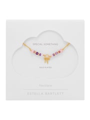 Estella Bartlett Rosett Charm fasetterad lila pärlstav halsband - Bild 3 av 4
