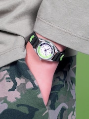 Peers Hardy Boys Tikkers Fabric Rip Strap Camo Time Teacher Black Watch - Image 2 of 8