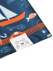 Harry Bear Blue Nautical Print Top And Short Set - Image 4 of 4