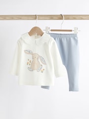 Blue Bunny Baby Top And Leggings Set - Image 1 of 8