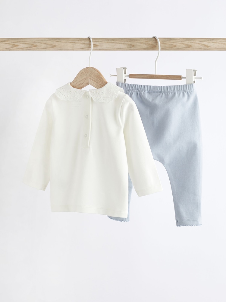 Blue Bunny Baby Top And Leggings Set - Image 2 of 8