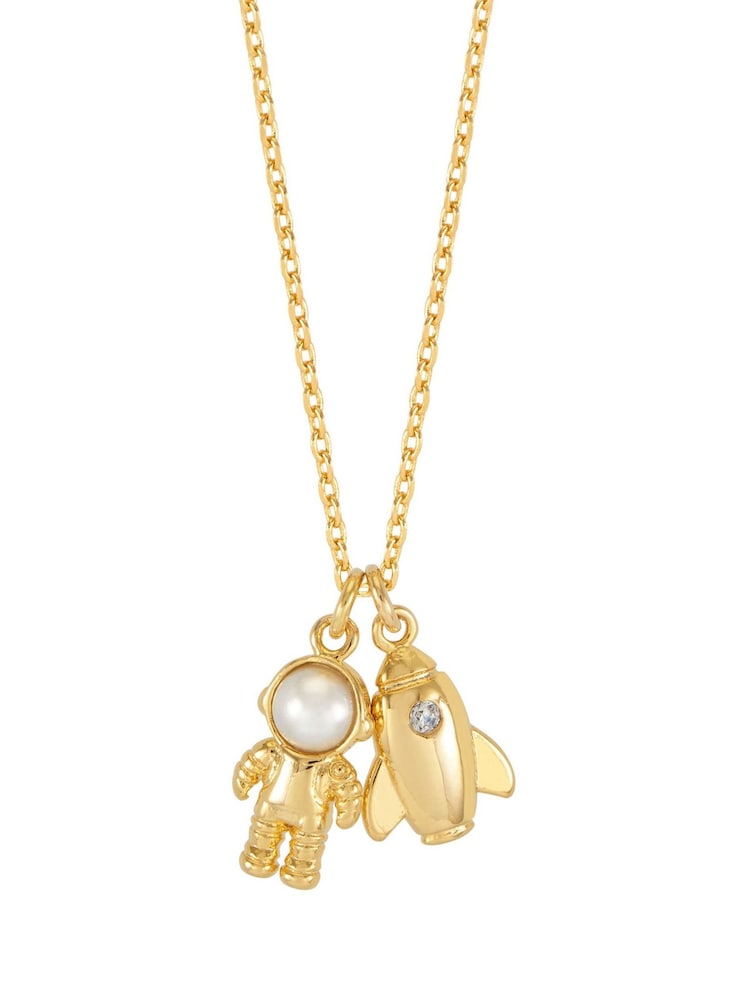Estella Bartlett Spaceship and Astronaut Charm Necklace - Slika 2 od 4 Estella Bartlett Spaceship and Astronaut Charm Necklace - Slika 2 od 4