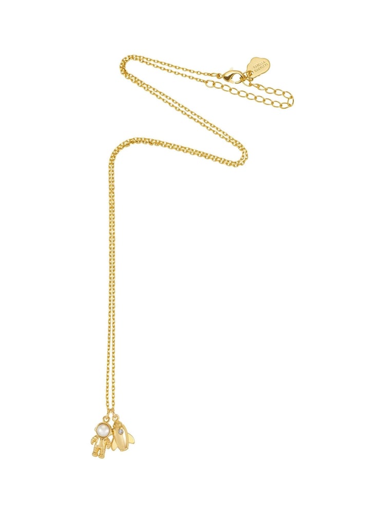 Estella Bartlett Spaceship and Astronaut Charm Necklace - Slika 4 od 4 Estella Bartlett Spaceship and Astronaut Charm Necklace - Slika 4 od 4
