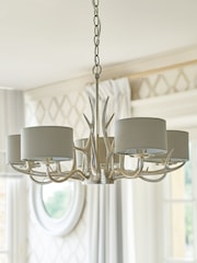 Laura Ashley Gold Mulroy Antler Chandelier 5 Light Ceiling Light - Image 1 of 2