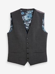 Grey Signature Tollegno Motionflex Stretch Wool Suit: Waistcoat - Image 1 of 2