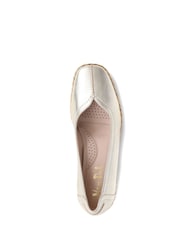 Pavers Gold Leather Espadrilles - Image 4 of 5