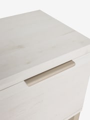 White Bronx Up to 80 inch Oak Effect Slim TV Unit - Image 8 of 8