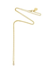 Estella Bartlett Gold Tone Pave Teardrop Necklace - Image 3 of 4