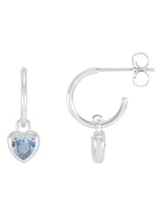 Estella Bartlett Silver Tone Cubic Zirconia Padlock Earrings - Image 1 of 3