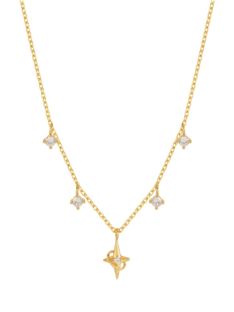Estella Bartlett Gold Tone North Star Charm Necklace - Image 1 of 4 Estella Bartlett Gold Tone North Star Charm Necklace - Image 1 of 4