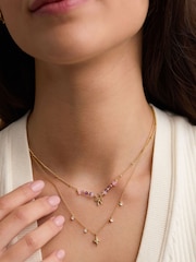 Estella Bartlett Gold Tone North Star Charm Necklace - Image 4 of 4