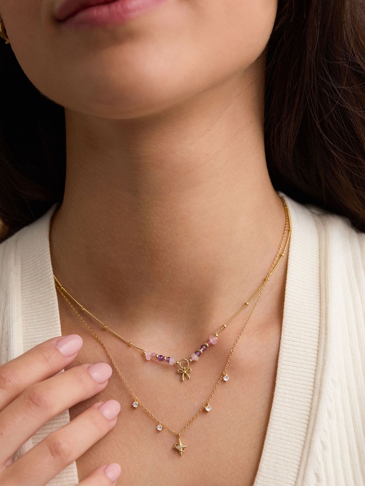 Estella Bartlett Gold Tone North Star Charm Necklace - Image 4 of 4 Estella Bartlett Gold Tone North Star Charm Necklace - Image 4 of 4
