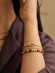 The Edit by Estella Bartlett Gold Tone Double Chain Knot Bracelet - Image 1 of 3